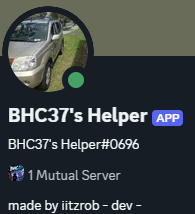 BHC37's Helper profile