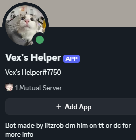 Vex's Helper profile